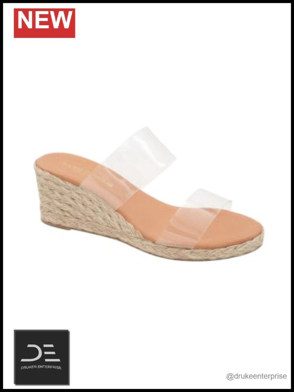 Espadrille Wedge Sandals Slip-On Open Toe Cushioned Insole